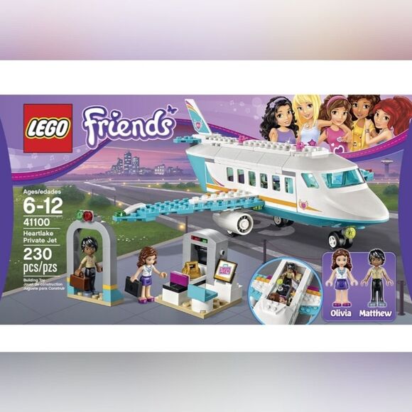 Lego Friends Heartlake Private Jet 41100, 230 pieces, ages 6-12 have book,no box - Picture 1 of 5